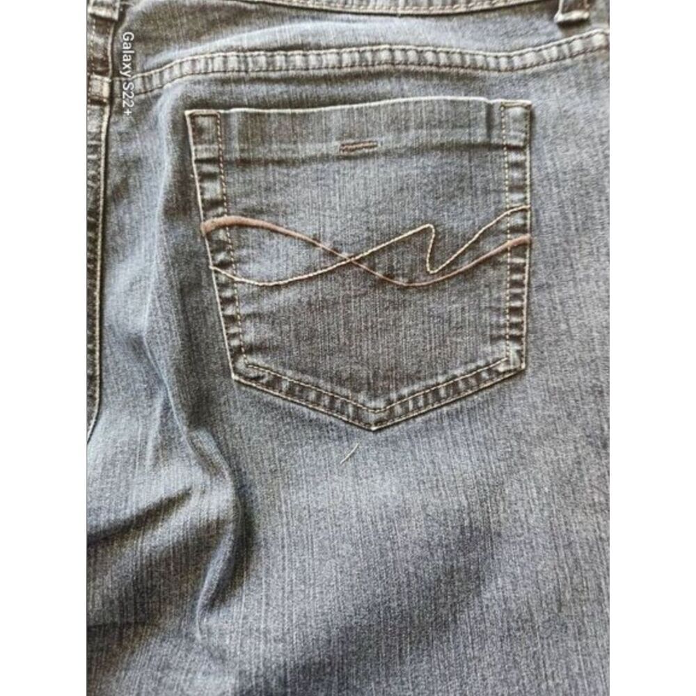 15 Faded Glory Stretch Bootcut petite Women's Blue Jeans-Pocket Stitch Detail - Picture 5 of 7